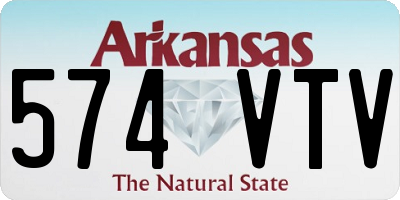 AR license plate 574VTV