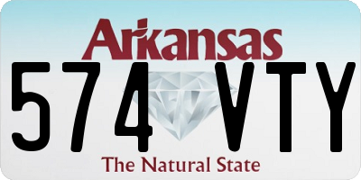 AR license plate 574VTY