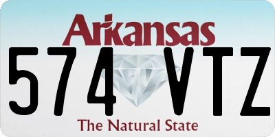 AR license plate 574VTZ