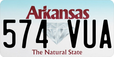 AR license plate 574VUA