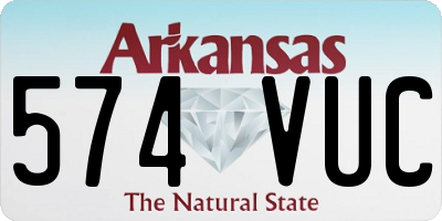 AR license plate 574VUC