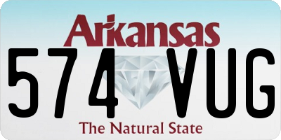 AR license plate 574VUG