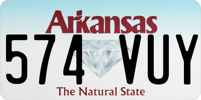 AR license plate 574VUY