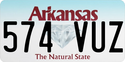 AR license plate 574VUZ