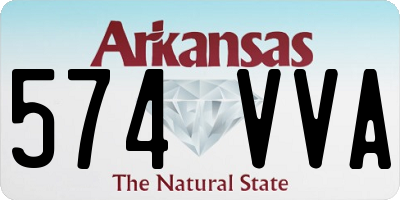 AR license plate 574VVA