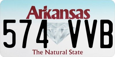 AR license plate 574VVB