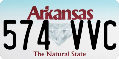 AR license plate 574VVC