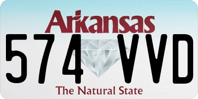 AR license plate 574VVD