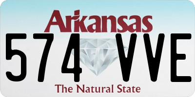 AR license plate 574VVE