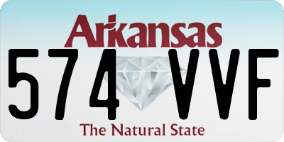 AR license plate 574VVF