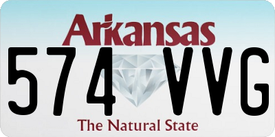 AR license plate 574VVG