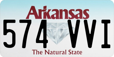 AR license plate 574VVI