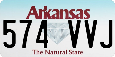 AR license plate 574VVJ