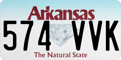 AR license plate 574VVK