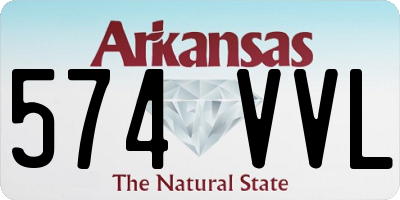 AR license plate 574VVL