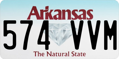 AR license plate 574VVM