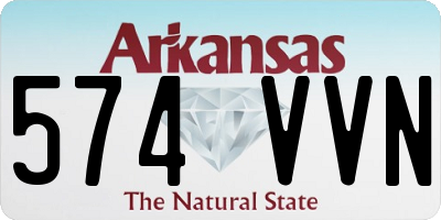 AR license plate 574VVN