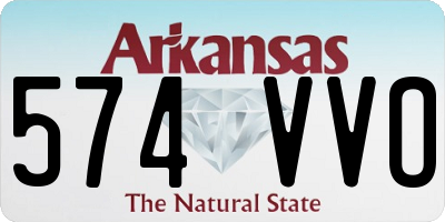 AR license plate 574VVO