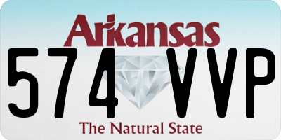 AR license plate 574VVP