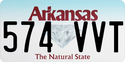 AR license plate 574VVT
