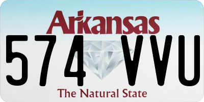 AR license plate 574VVU