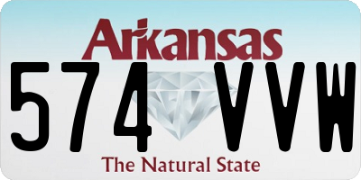 AR license plate 574VVW