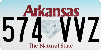 AR license plate 574VVZ