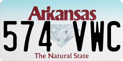 AR license plate 574VWC