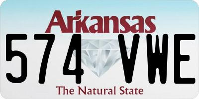 AR license plate 574VWE