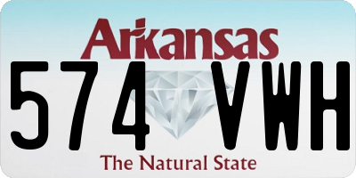 AR license plate 574VWH
