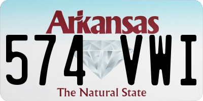 AR license plate 574VWI