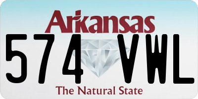 AR license plate 574VWL