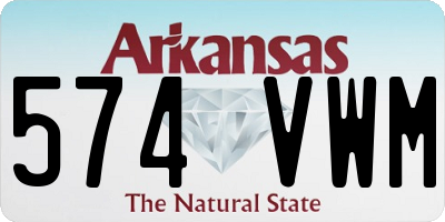 AR license plate 574VWM