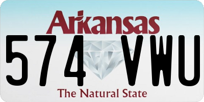 AR license plate 574VWU