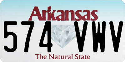 AR license plate 574VWV