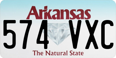 AR license plate 574VXC