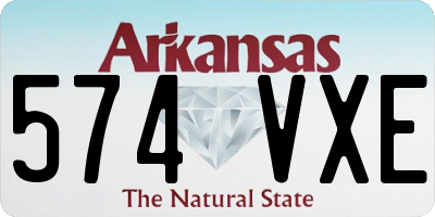 AR license plate 574VXE