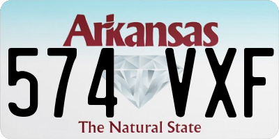 AR license plate 574VXF