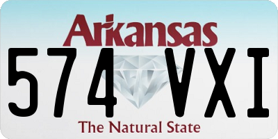 AR license plate 574VXI