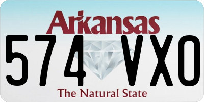 AR license plate 574VXO