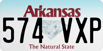 AR license plate 574VXP