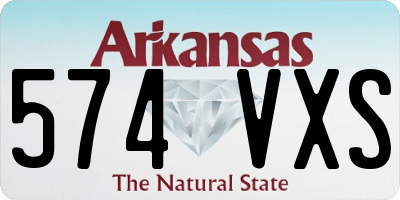 AR license plate 574VXS