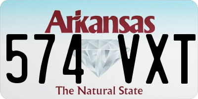 AR license plate 574VXT