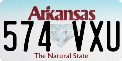 AR license plate 574VXU