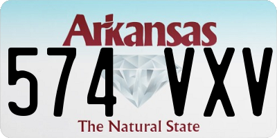 AR license plate 574VXV
