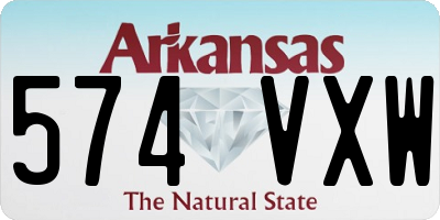 AR license plate 574VXW