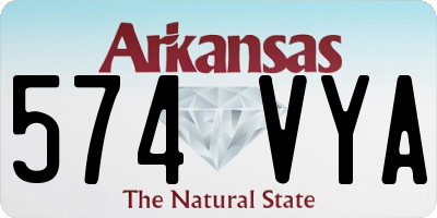 AR license plate 574VYA