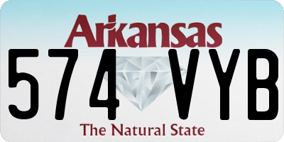 AR license plate 574VYB