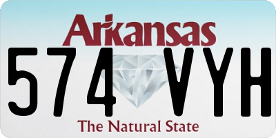 AR license plate 574VYH