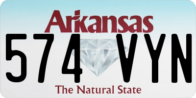 AR license plate 574VYN